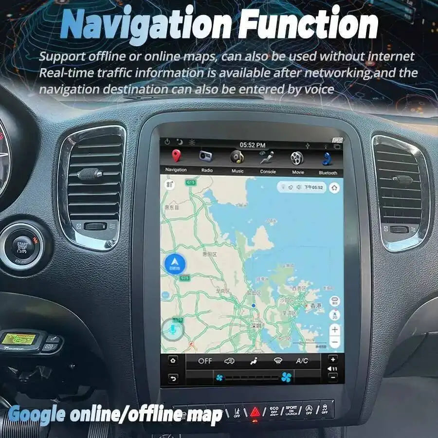 13inch Android QLED Screen 4G Carplay Radio 2din For Dodge Durango 2011-2020 GPS Multimedi | AUTOKITSHOP