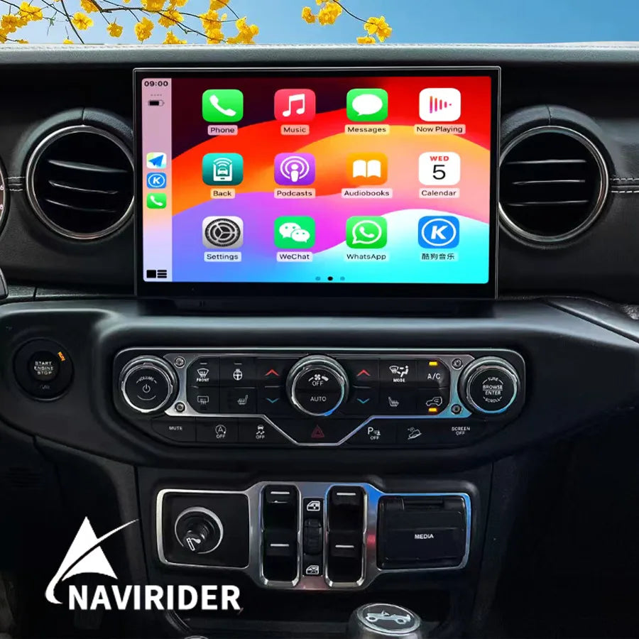 11.8inch Android Car Radio For Jeep Wrangler 2018-2022 Multimedia Video Player Stereo Wire | AUTOKITSHOP