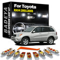 8-Piece LED Interior Light Kit for Toyota RAV4 - Canbus Error-Free Interior Bulbs