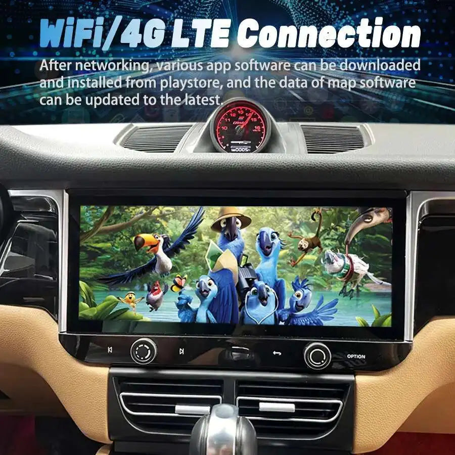 12.3" Android 13 CarPlay GPS Navigation 8G 256GB 4G WiFi Bluetooth Car Radio For Porsche M