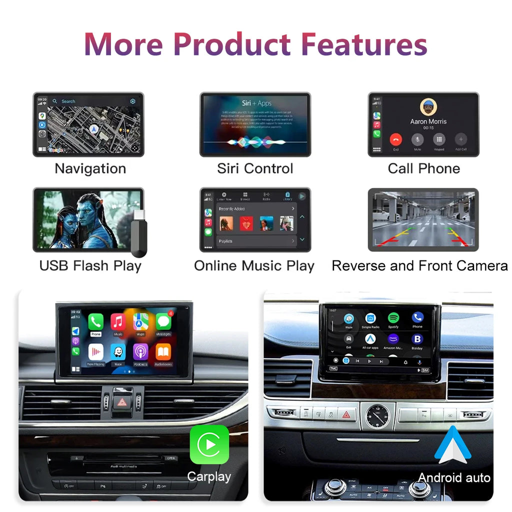 WRWD Wireless CarPlay Android Auto For Audi A1 Q3 2012-2018 2G/3G MMI HN+ RMC With AirPlay