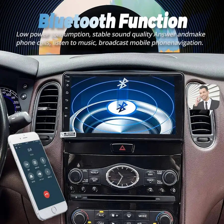 9 Inch For Infiniti QX50 EX25 2013-2020 Car Radio GPS Navi Android Auto Stereo Multimedia