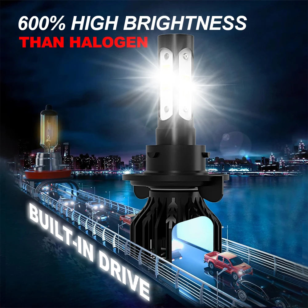 30000LM Headlight Bulbs LED Car Lights H13 9008 Headlamp Canbus For Jeep Patriot 2010 2011