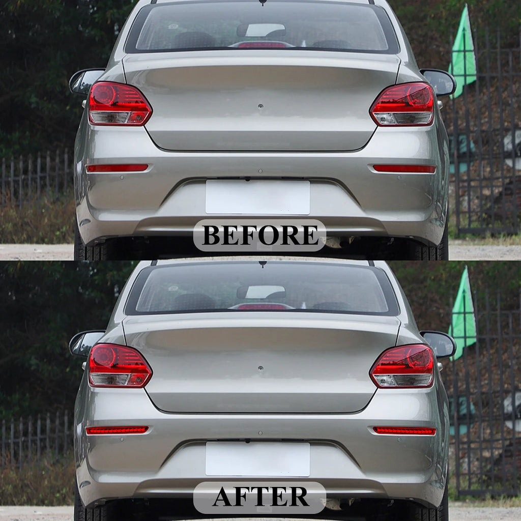LED Rear Bumper Reflector Lights For Kia PEGAS 2016 2017 2018 2019 2020 2021 2022 Running  | AUTOKITSHOP