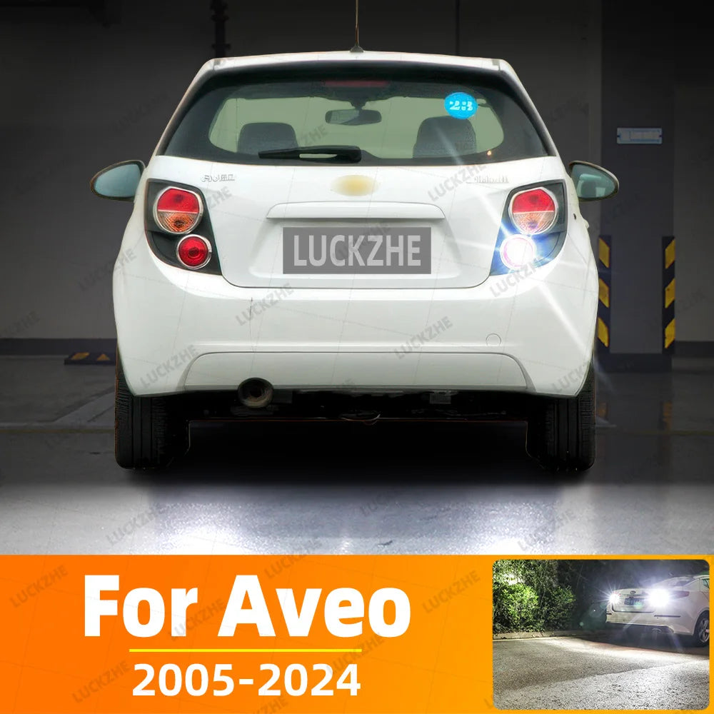 2-Piece LED Interior Light Kit for Chevrolet Aveo Kalos 2005-2018 - Canbus Dome Map Door Trunk Bulbs | AUTOKITSHOP