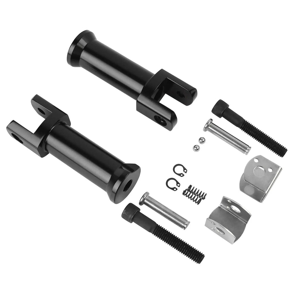 Footpeg Supports Passenger Foot Pegs Mounting Brackets For Harley Softail Fat Boy Street Bob Bre - Automotive LED Light