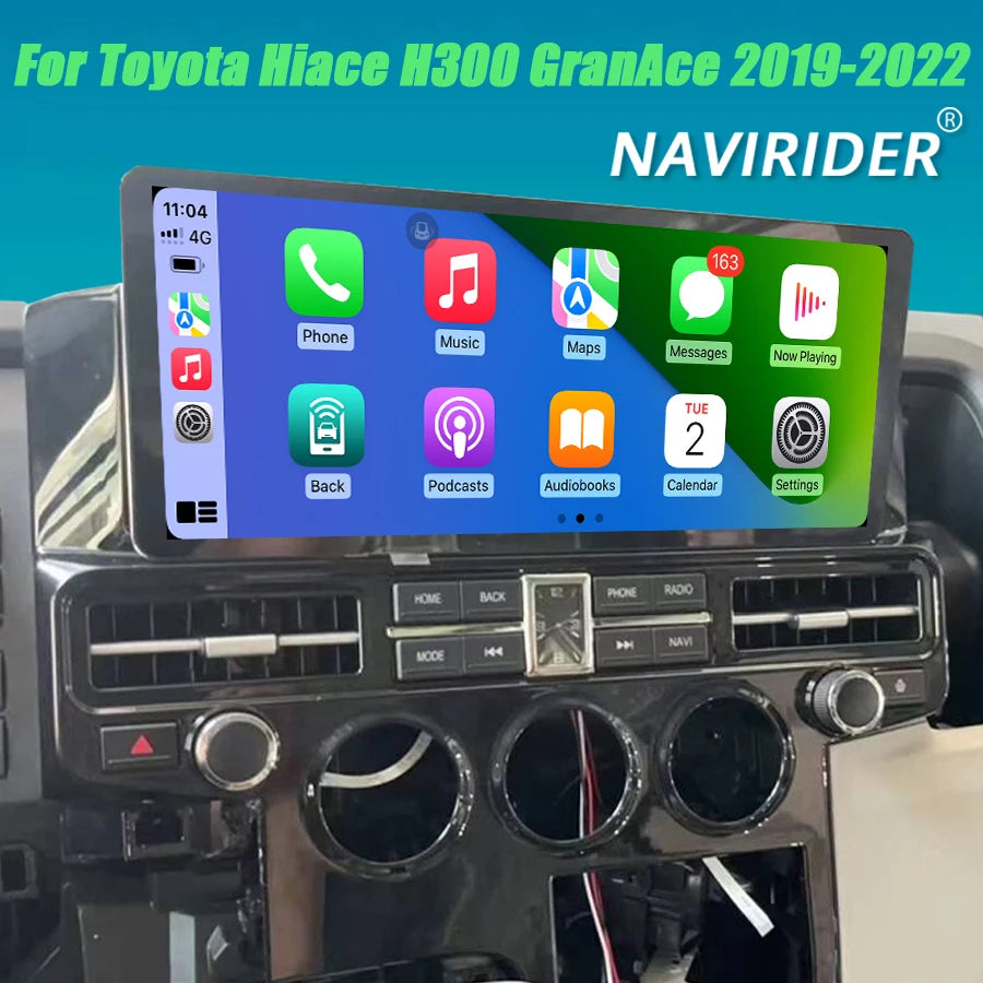 12.3" 15.6" Screen For Toyota Hiace H300 GranAce 2019-2022 Android Stereo Multimedia Playe