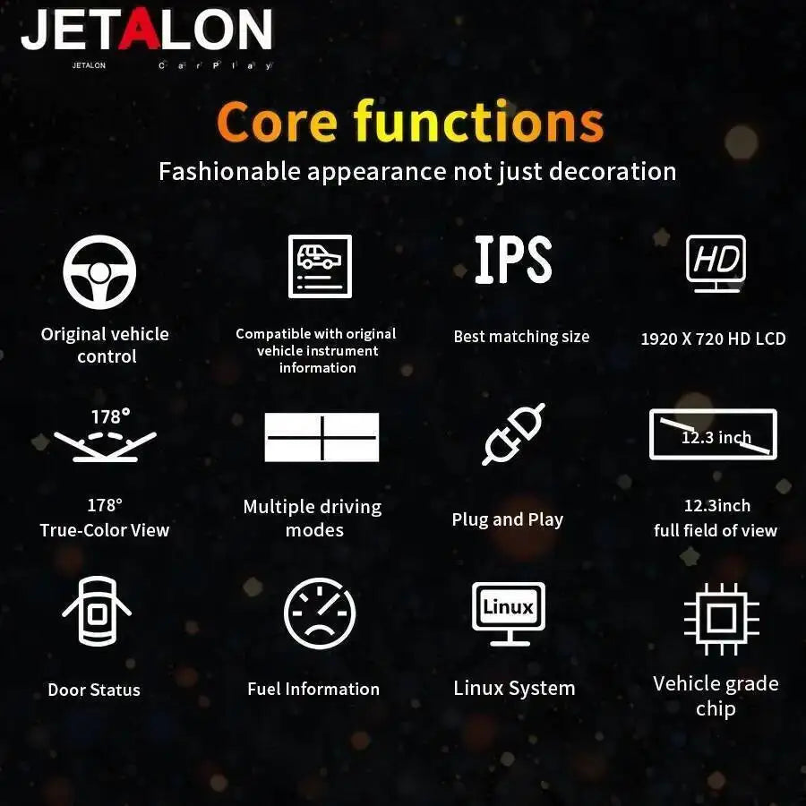 12.3inch For Toyota VELLFIRE Alphard 20 Alphard 30 A20 A30 Original Car Digital Cluster In