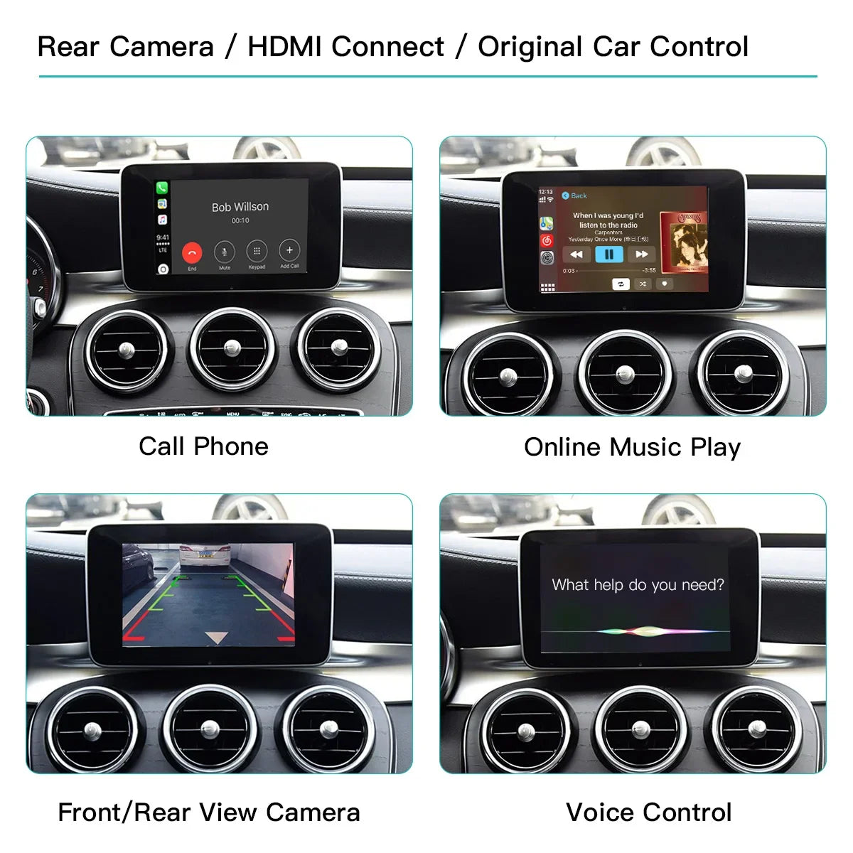For Benz For C GLC W205 A CLA GLA B E GLE CLS NTG 5.0 system Wireless CarPlay Adapter Andr