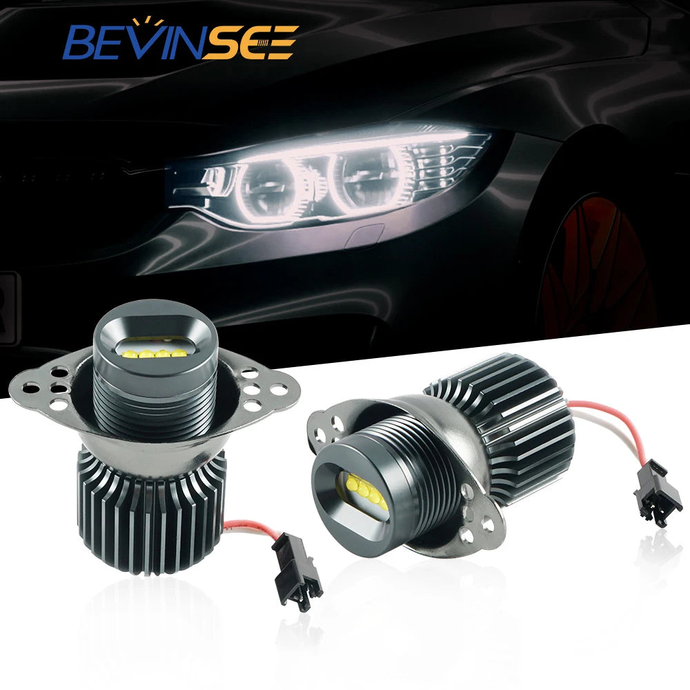 CANbus Error Free LED Angel Eyes Halo Ring Marker Light Bulbs Fit For BMW E90 E91 LCI 2008