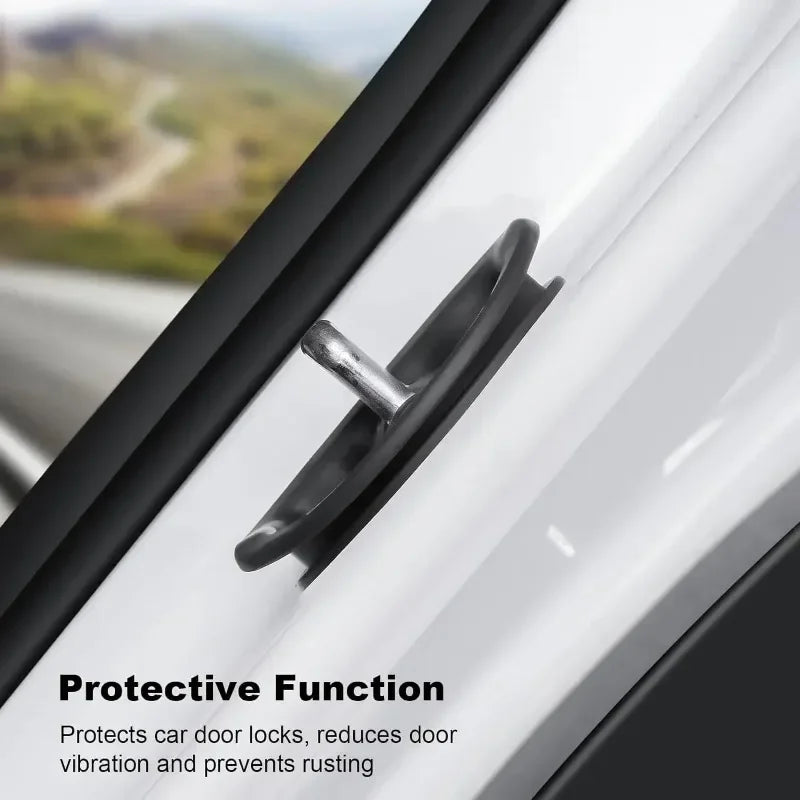 Car Door Shock Absorber for Tesla Model Y Model 3 Car Door Lock Protector Silicone Silent Car Do - Automotive LED Light