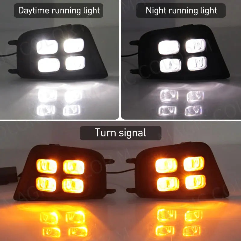 Car DRL For Toyota Tacoma 2012 2013 2014 2015 LED Daytime Running Lights Daylight Turn Sig | AUTOKITSHOP