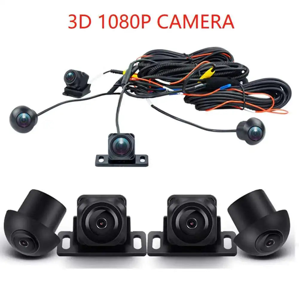 Car 360 Camera 1080p 3D WDR Surround View System 4 Channel DVR Recorder Car Surveillance S