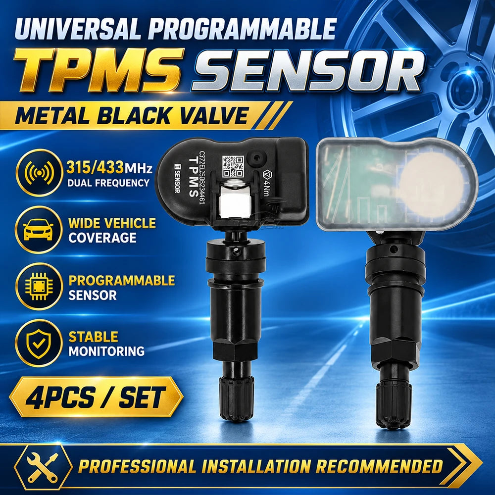 Universal Programmable TPMS Tire Pressure Cloning Original Sensor ID 315MHz 433MHz Work With TS5 - Automotive LED Light