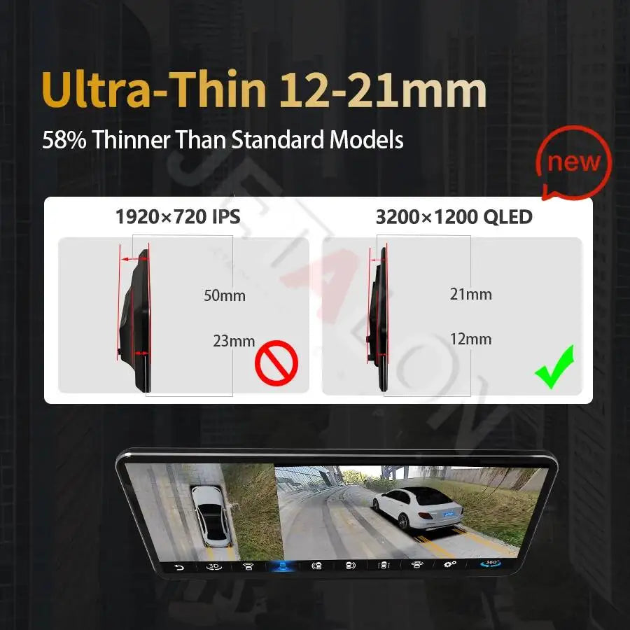 14.6" Car Radio 4K Qled Android For Mercedes Benz ml gl gle GLS 350D 2018 Multimedia Playe | AUTOKITSHOP