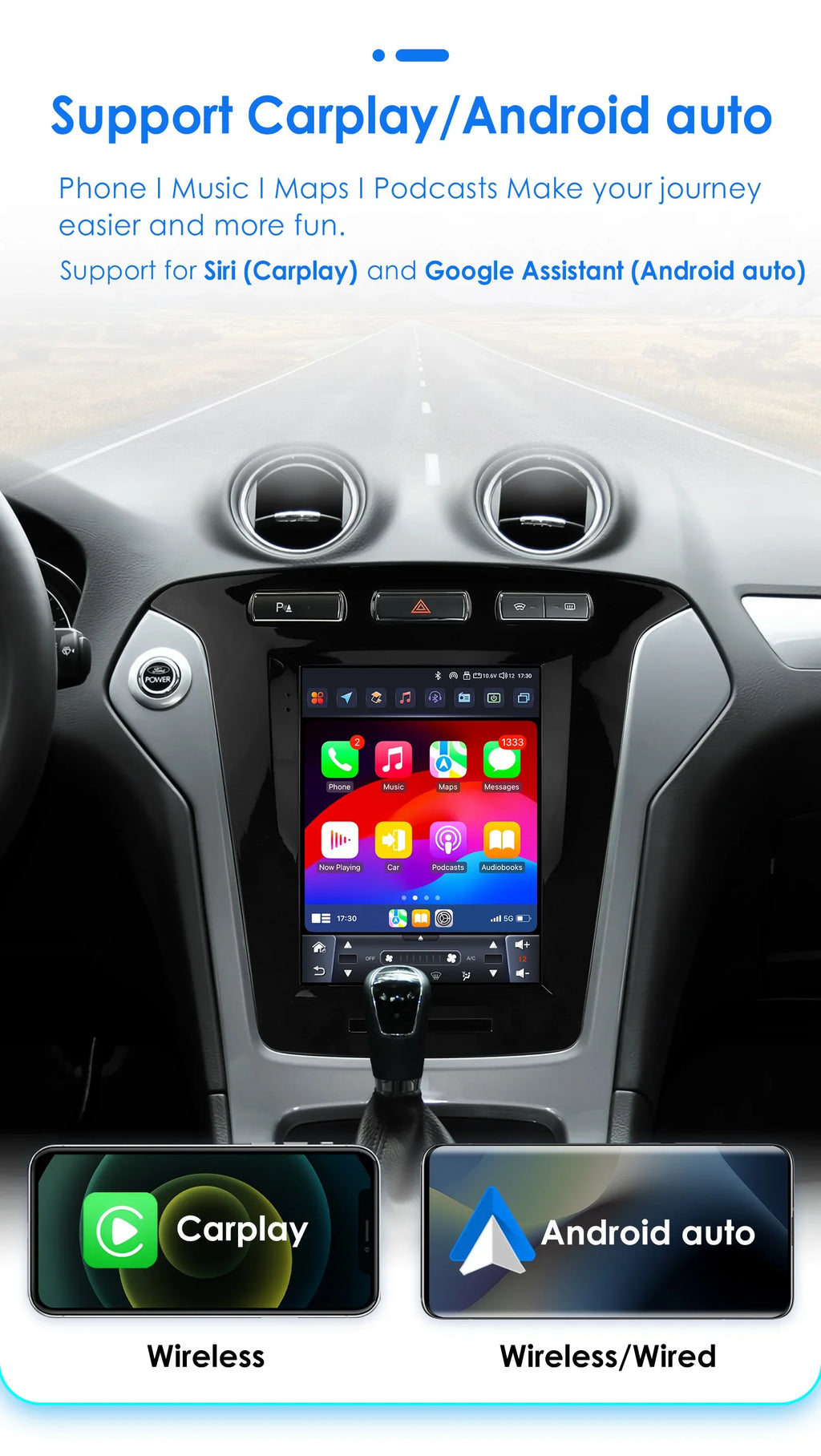 9.7"Android 13 Auto Car radio for Ford Mondeo mk4 Galaxy A/C 2011-2013 Multimedia player 4