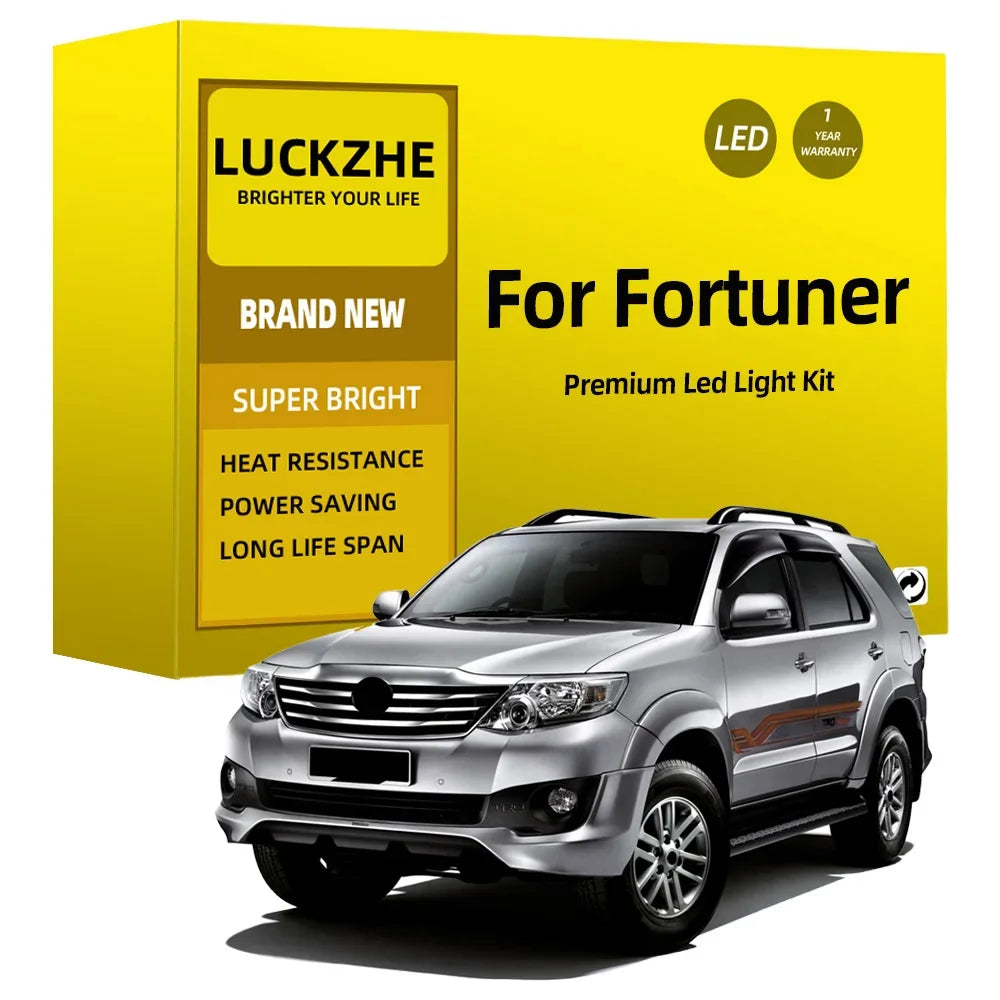 LED Interior Light Kit for Toyota Fortuner MK1 MK2 2005-2012 - Canbus Dome Map Door Trunk Bulbs | AUTOKITSHOP