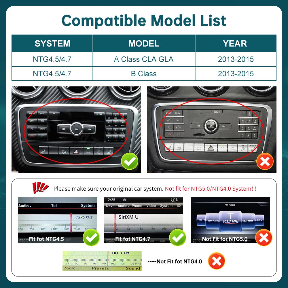 EU 12.3' Ultra-thin Touch Screen Wireless CarPlay Multimedia Player for Mercedes-Benz A W1