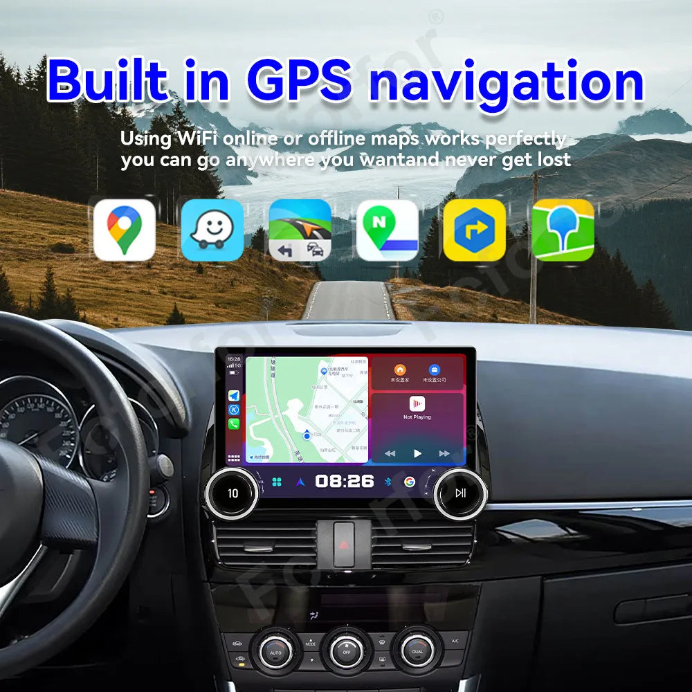 Luxury Stylish 11.5 Inch Android 15 Touchscreen Carplay Android Auto Bluetooth Radio Playe
