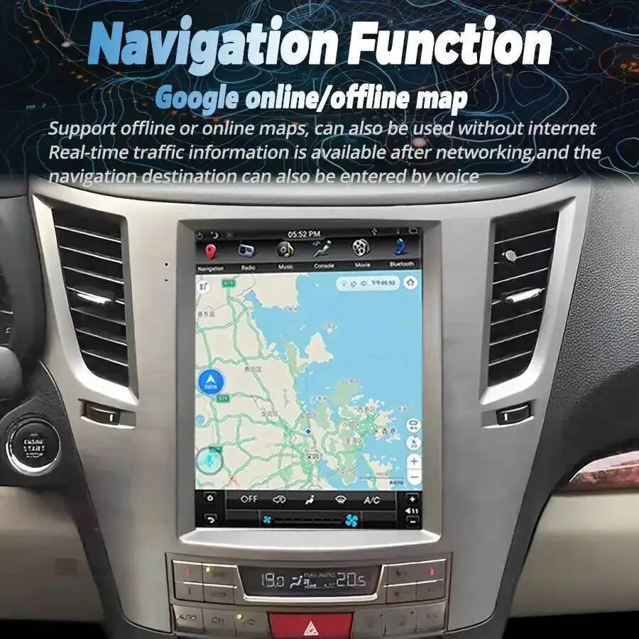 Car Multimedia Video Player DSP Stereo For Subaru Outback Impreza Legacy 2009-2014 Android