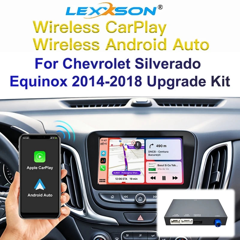 ANYFAR Wireless Carplay Android Auto Module For Chevrolet Silverado Equinox 2014-2018 8 in | AUTOKITSHOP