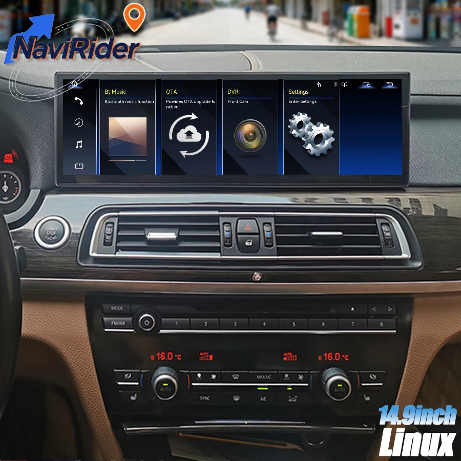 14.9" 2400*900 Linux Touch Screen For BMW 7 Series F01 F02 F04 2007-2013 CIC NBT Wireless