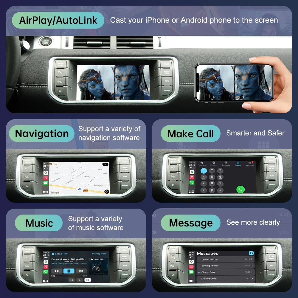 Wireless Carplay For Land Rover/Jaguar/Range Rover/Evoque/Discovery 2012-2018 Android Auto | AUTOKITSHOP
