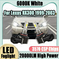 2X High Power 90W Fog Lamps 20000LM Canbus LED Fog Lights 6000K White Super Bright 12V For