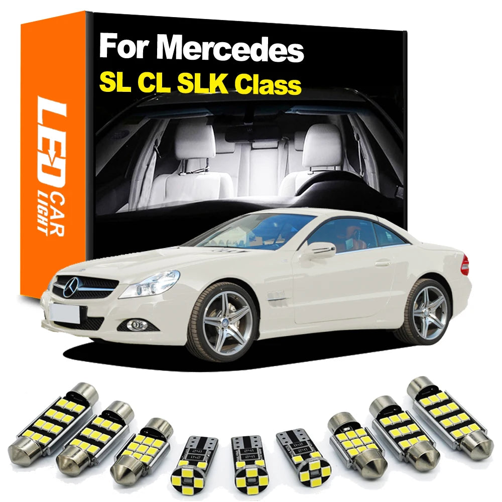 LED Interior Light Kit for Mercedes Benz SL CL SLK Class R129 R230 W215 W216 R170 R171 R172 Canbus Car Bulb Dome Read...