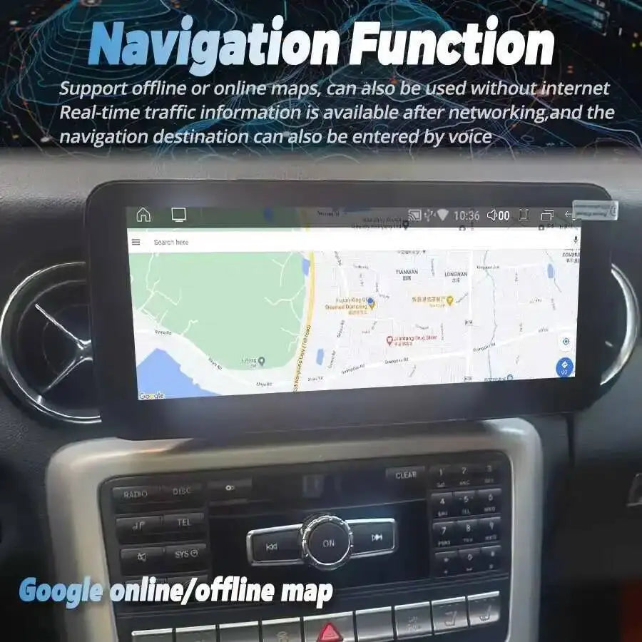 Multimedia Video Player HU For Mercedes Benz SL SLK SLC300 SLC200 SLC260 SLK350 SL350 10.2