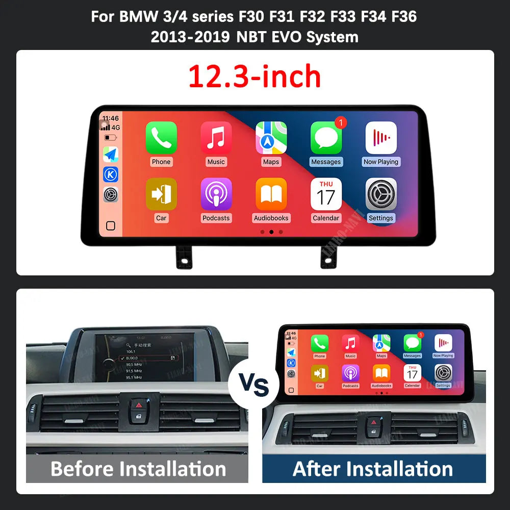 Carplay Car Radio Multimedia Player for BMW 3 4 Series F30 F31 F32 F33 F34 F36 2013 - 2019