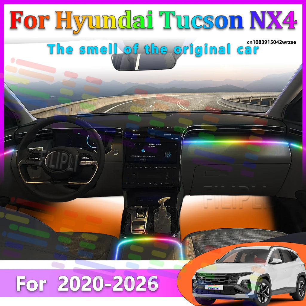 64 RGB - Neon Strip - for Hyundai NX4 - App Control - Car Interior Lighting | AUTOKITSHOP