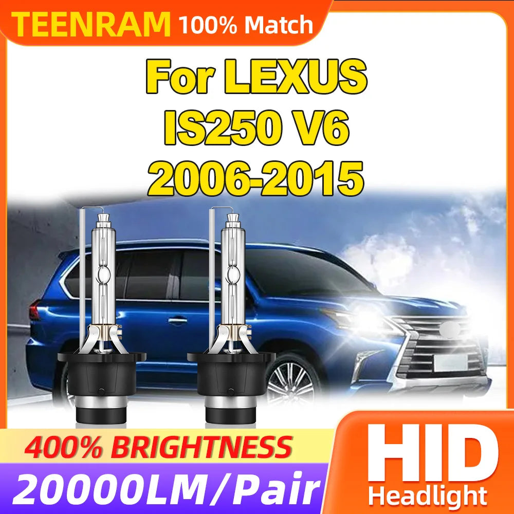 35W HID Xenon Headlamp Bulbs 20000LM Super Bright Car Headlight 6000K Auto Lamp For LEXUS