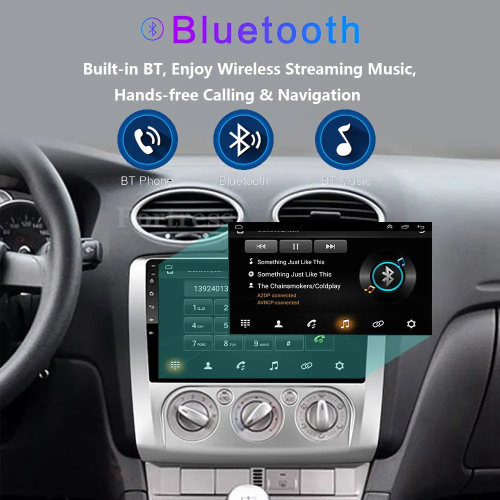 9 "Car Radio For Ford Focus Exi MT Mk2 MK3 Multimedia Player Android 16 GPS Navigation Hea