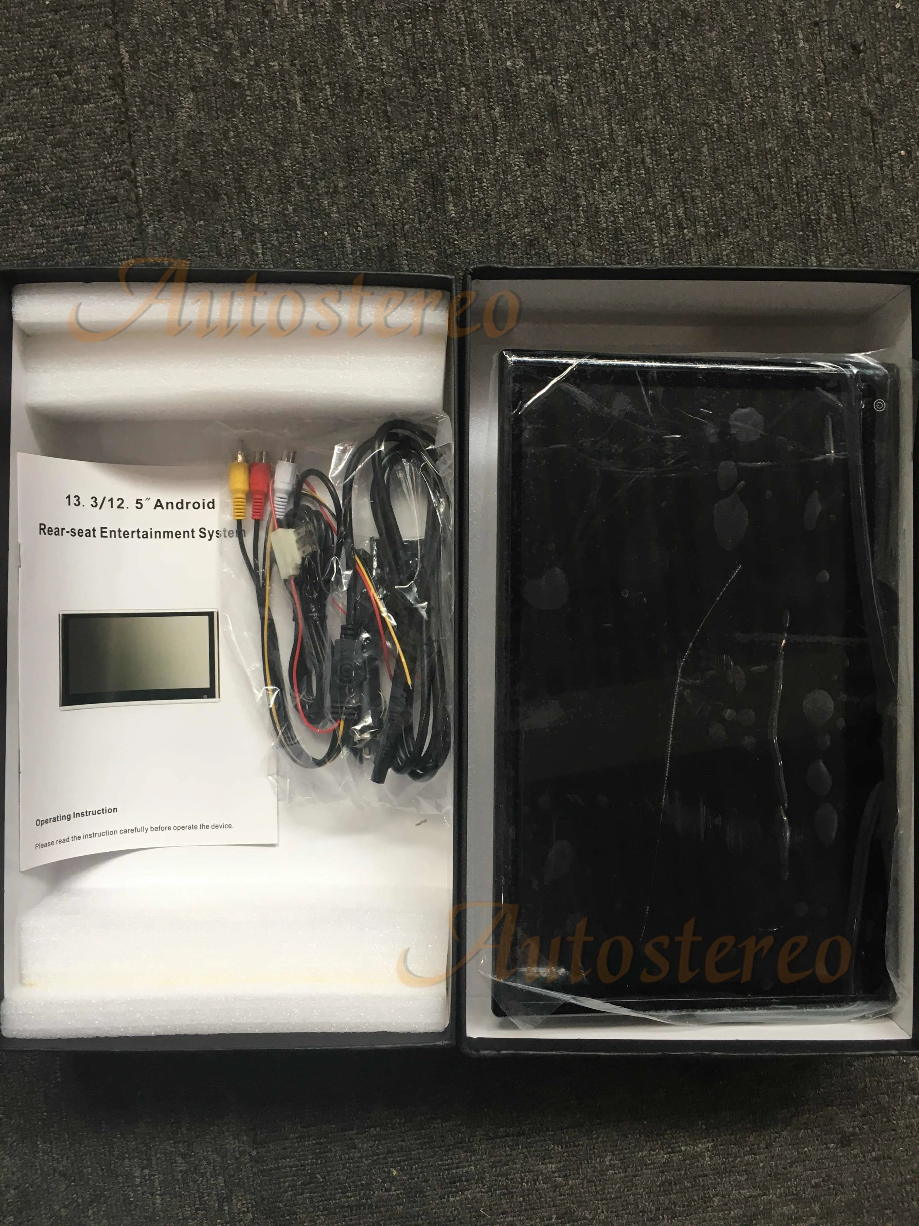13.3 Inch Android 11.0 Car Headrest Monitor 1920*1080 HD 1080P Video Touch Screen WIFI/Blu