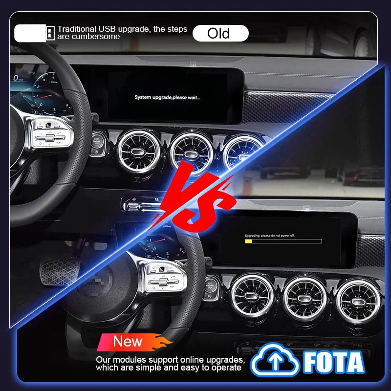 Latest Wireless CarPlay Android Auto For Mercedes Benz A Class W177 2019-2022 MBUX NTG6.0