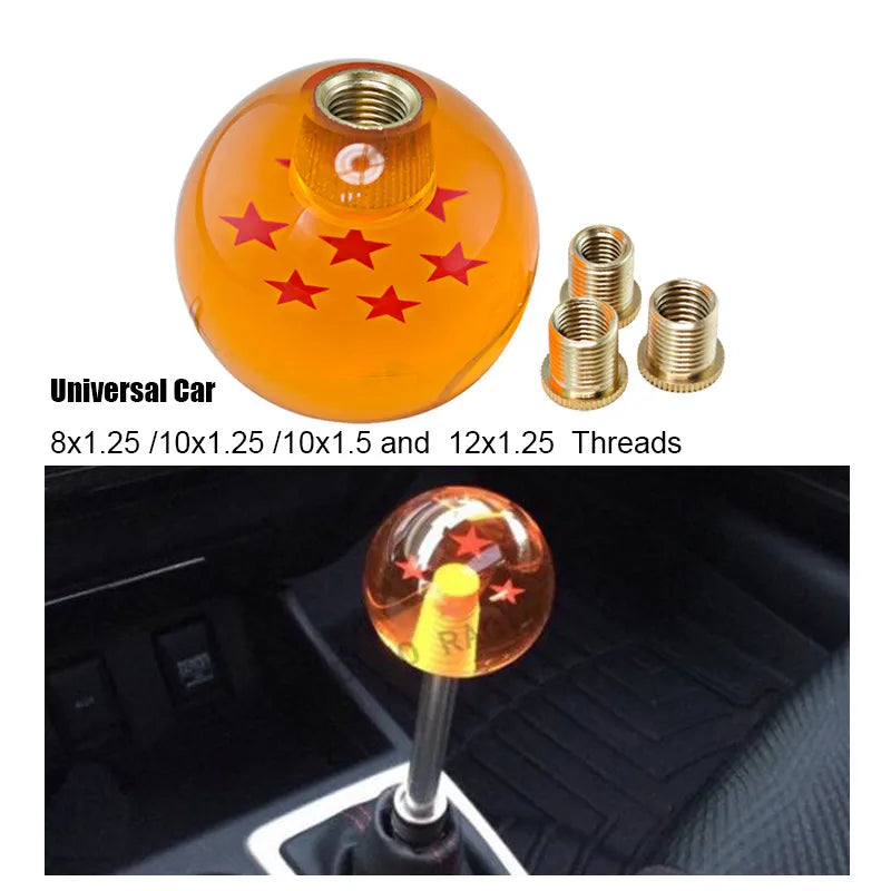 Universal Auto Shift Knob 54mm 7 Star Dragon Gear Shift Knob M12x1.25/M10x1.25/M10x1.5/M8x