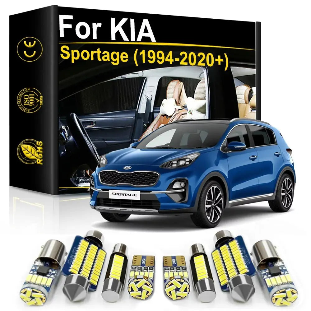 LED Interior Light Kit for KIA KR Sportage QL SL JE KM NB 1994-2012 - Canbus Dome Map Door Trunk Bulbs | AUTOKITSHOP
