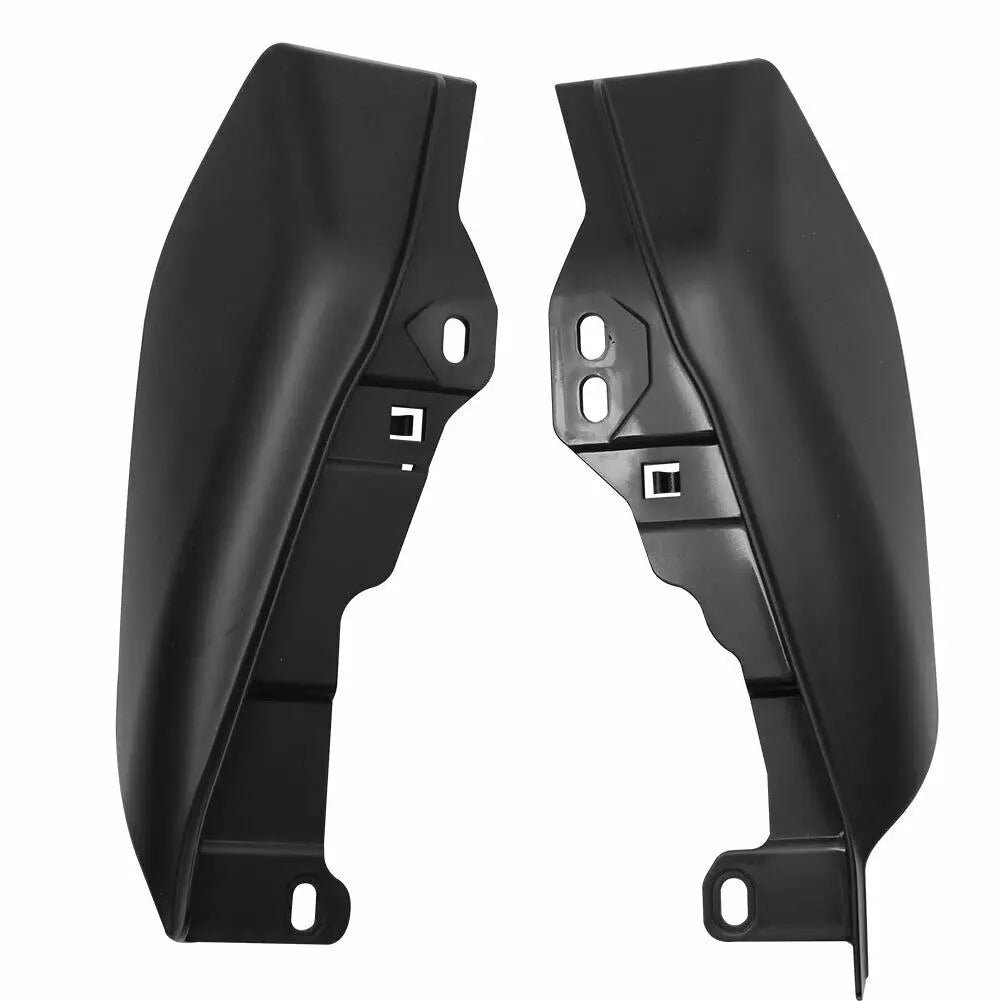Motorcycle Black/Chrome Mid-Frame Air Heat Deflector Fairing For Harley Touring Electra Glide St - Automotive LED Light