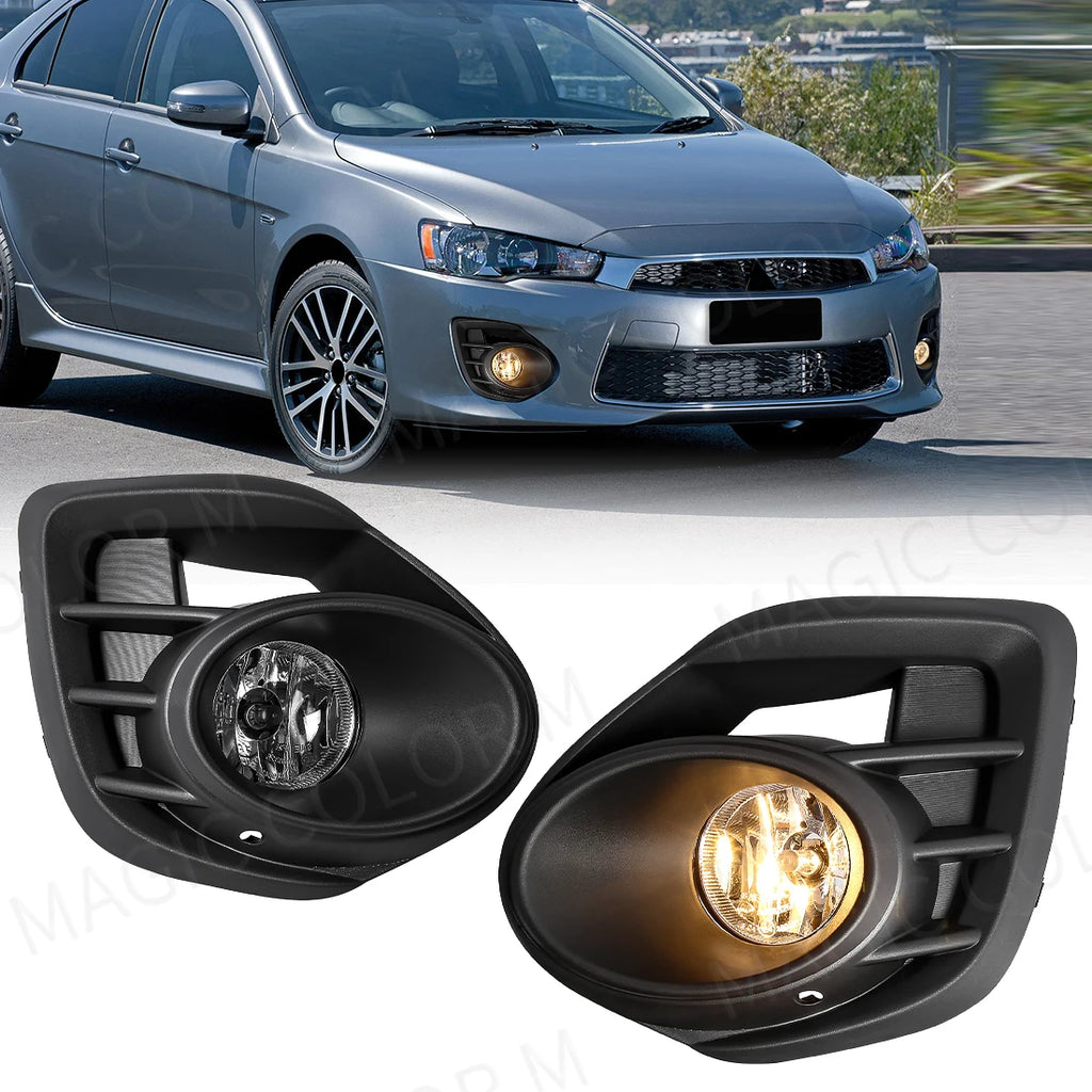 DLAA For Mitsubishi Lancer 2015 2016 2017 Car Fog Lamps Daytime Running Lights DRL Front B | AUTOKITSHOP