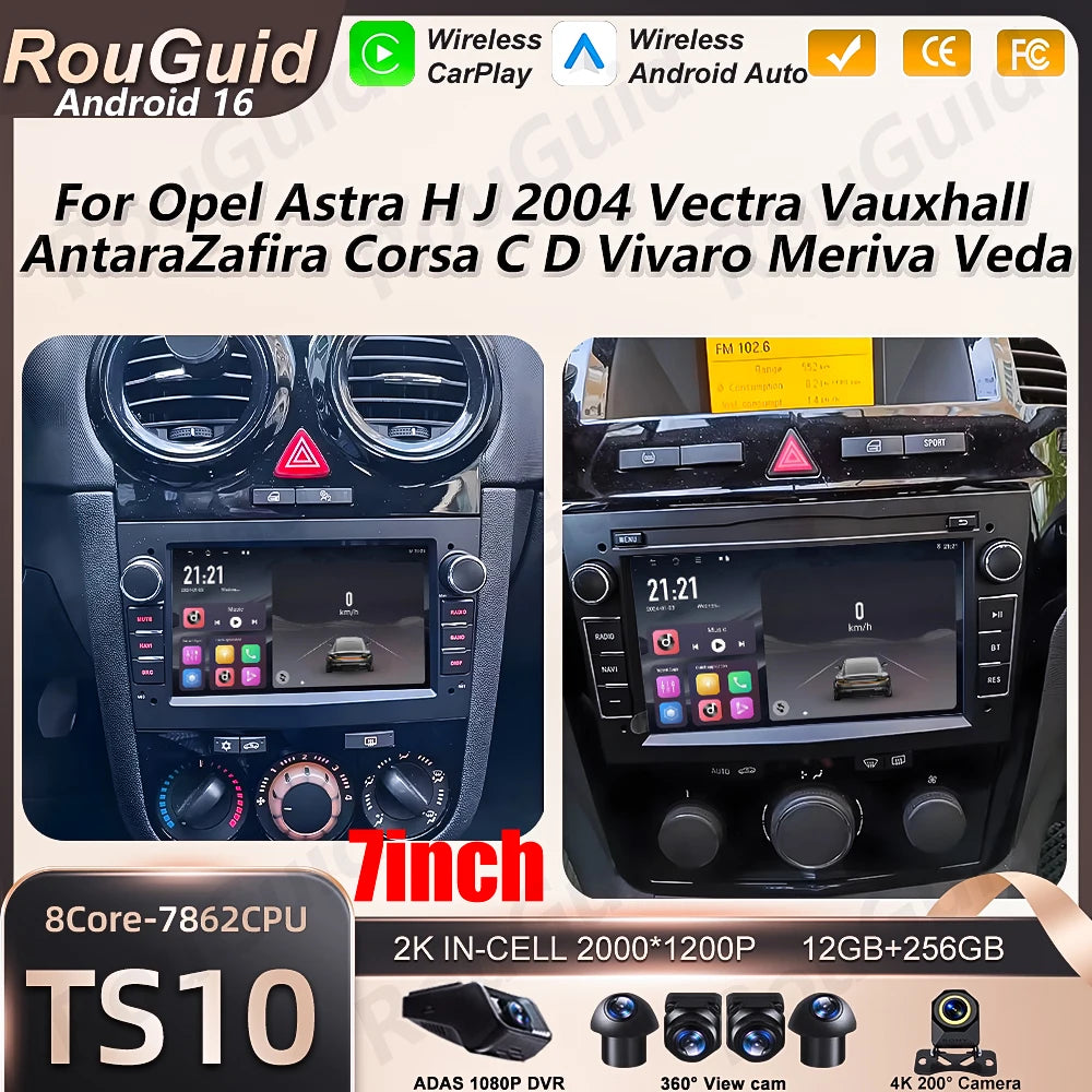 Android Car Radio For Opel Astra H J Vectra Vauxhall Antara Zafira Corsa C D Vivaro Meriva | AUTOKITSHOP