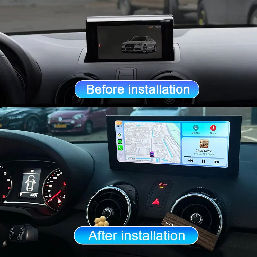 Android 14 Auto CarPlay For Audi A1 2012 2013 2014 - 2018 Car Multimedia Player Navigation