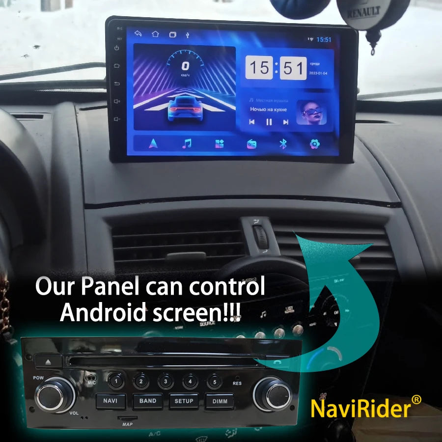 OEM Style Key Control Panel For RENAULT Fluence JOY 2013-2016 to control After Market Andr | AUTOKITSHOP