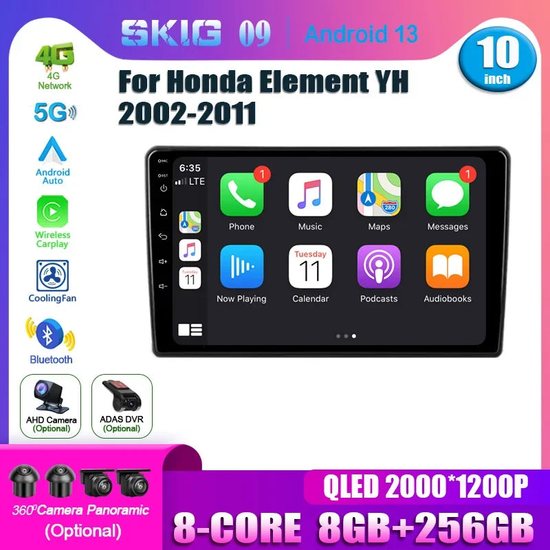 Android 14 For Honda Element YH 2002 - 2011 Car Radio Multimedia Player GPS Navigation Ste