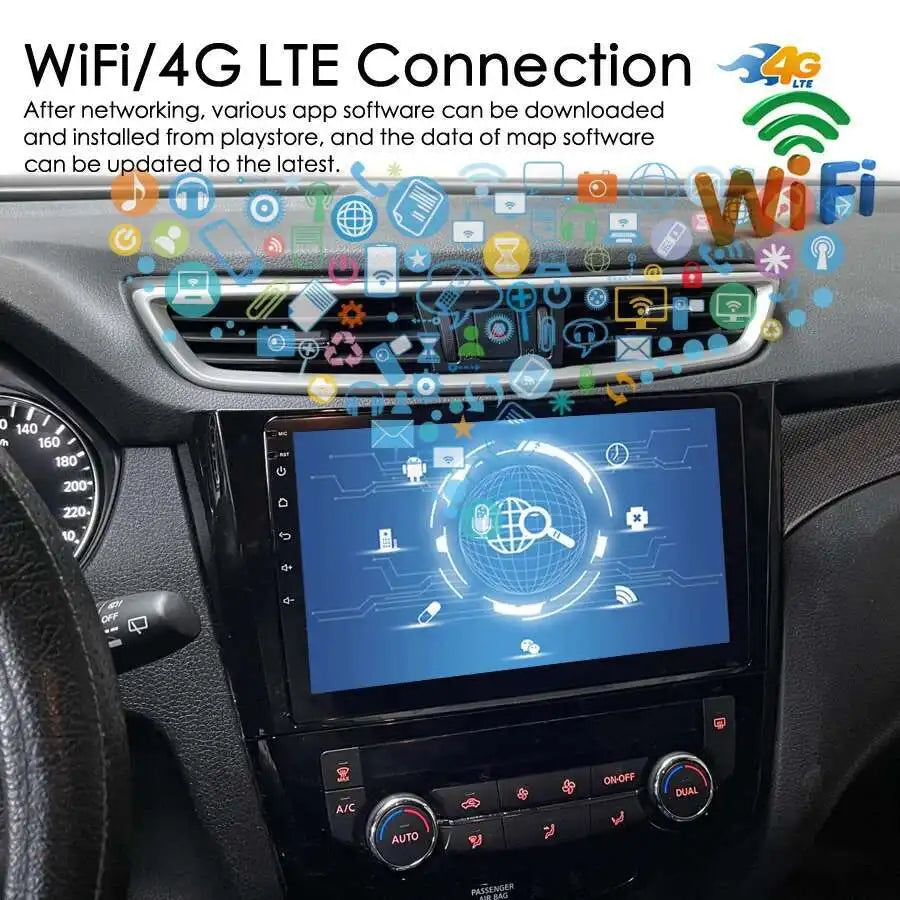 Car Multimedia Auto Radio For Nissan Qashqai J11 X-Trail 3 T32 2013-2017 Android 15 Carpla