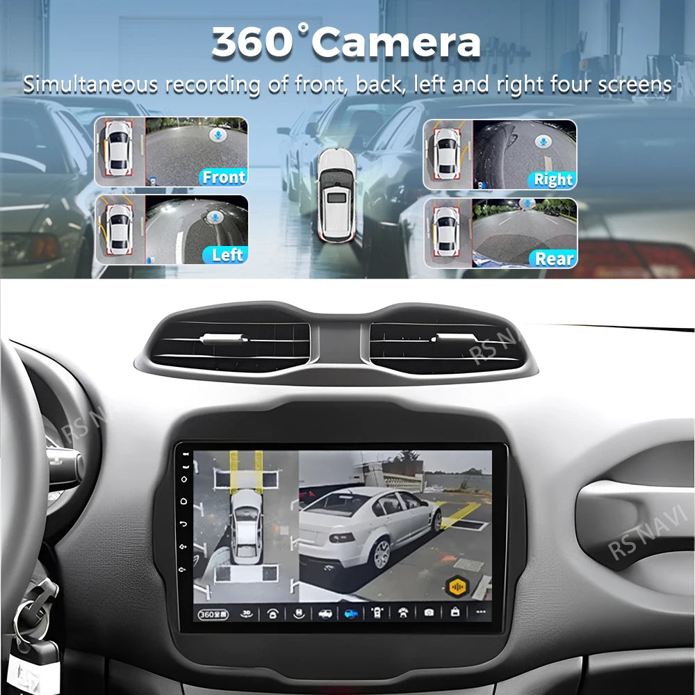 Android 16 For Jeep Renegade 2016 - 2020 2K QLED Android Car Radio Multimedia Video Player
