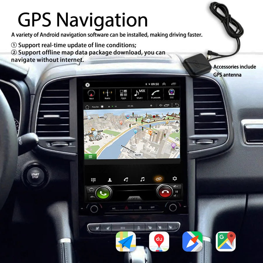 2 Din Android 14 For Renault Koleos Megane 4 Samsung SM6 Talisman 2017-2019 Style Car Ster