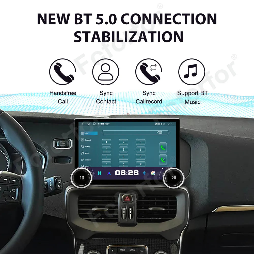 Crystal Clear 11.5 Inch Android 15 Modern Advanced Wireless CarPlay Android Auto GPS Stere