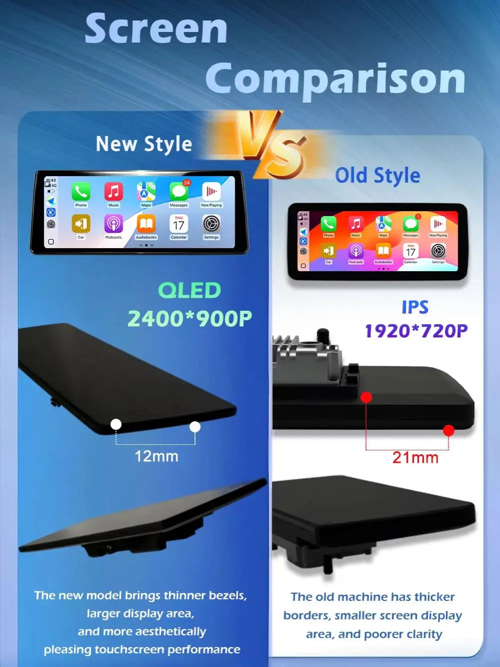 Wireless CarPlay For BMW X3 E83 2005 - 2011 Without Original Screen Android 16 Car Raido M