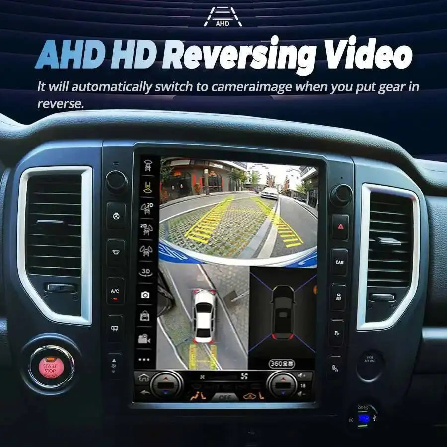 Android14 GPS Carplay 13inch 2din Screen For Nissan Titan 2016-2018 Car Multimedia Video P | AUTOKITSHOP